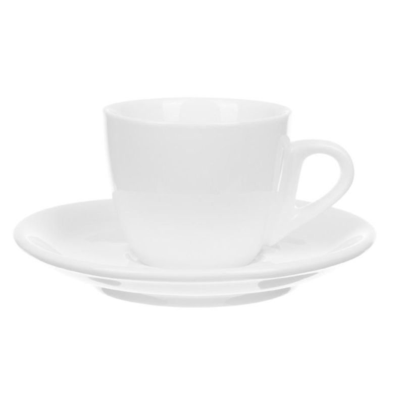 превью Кофейная пара Chan Wave Classic, фарфор, белая, 85мл, фк0185