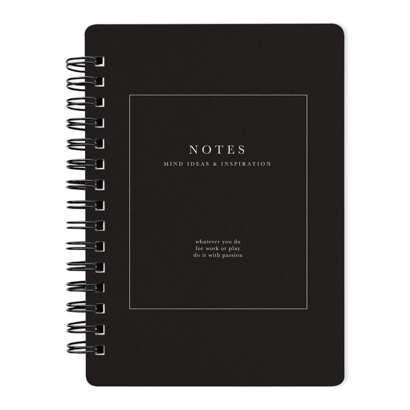 Блокнот 100×140мм 120л. клетка, спираль, Be Smart Notes черн, N3731