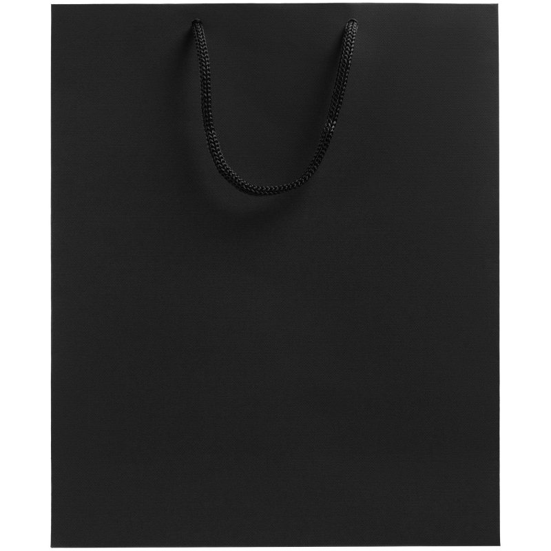 Пакет подарочный бумажный Wide (28×23×9.2 см, черный)