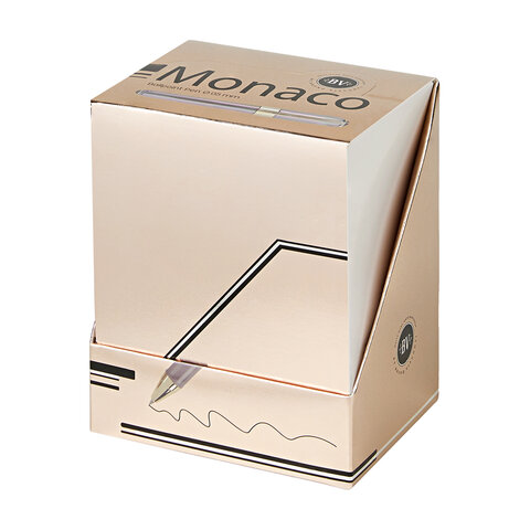 Ручка шариковая BRUNO VISCONTI MONACO PEARL, СИНЯЯ, темно-синий корпус, линия 0.4мм, 