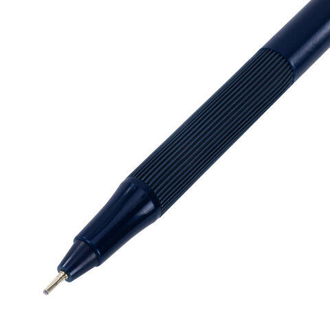 Ручка шариковая с грипом BRAUBERG «i-STICK DEEP BLUE», СИНЯЯ, пишущий узел 0.7 мм, линия письма 0.35 мм