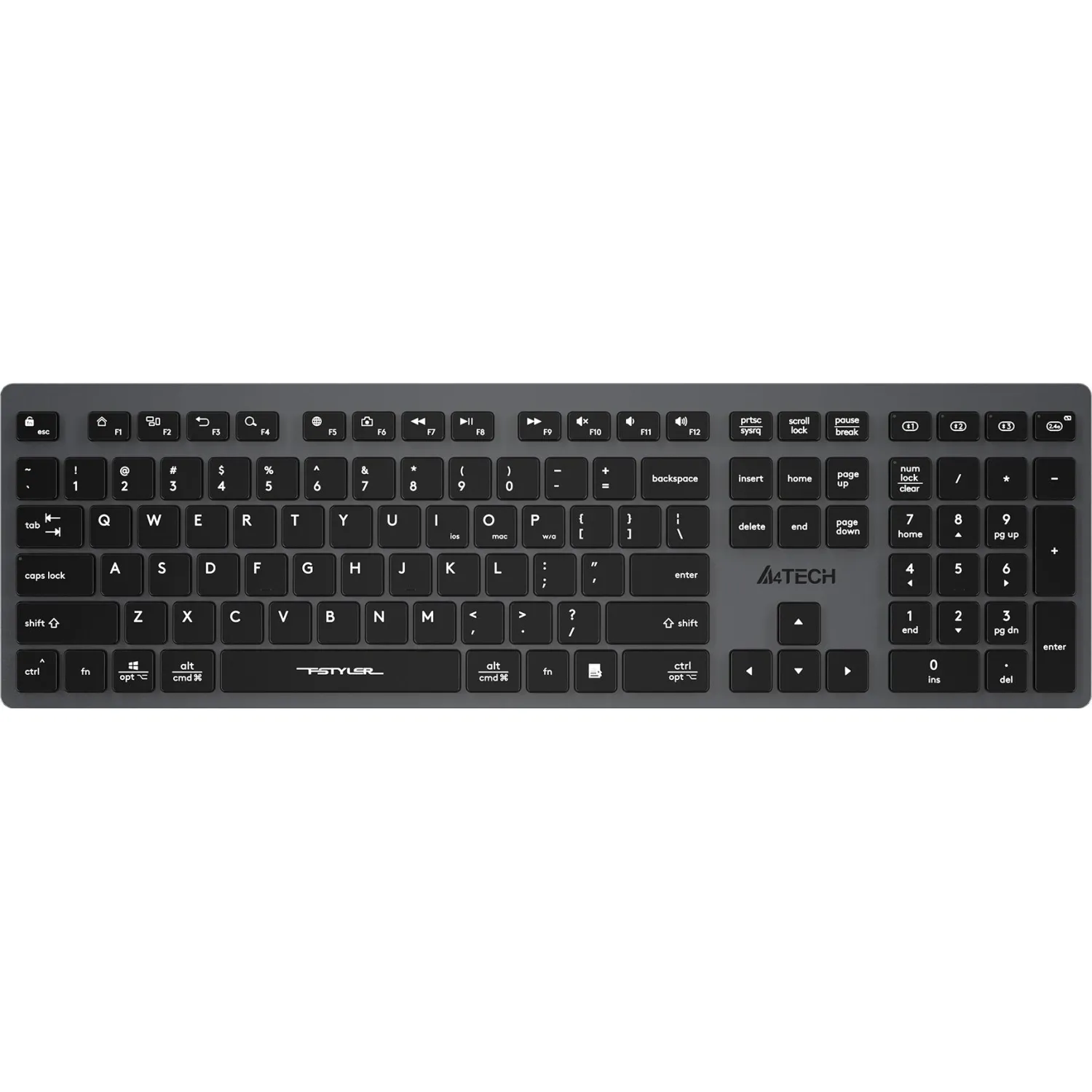превью Клавиатура беспроводная A4Tech Fstyler FBX50C (FBX50C GREY)
