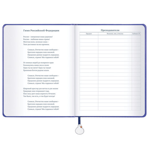 Дневник 1-11 класс 48 л., кожзам (твердая с поролоном), печать, ляссе с аппликацией, BRAUBERG, «Гуси»