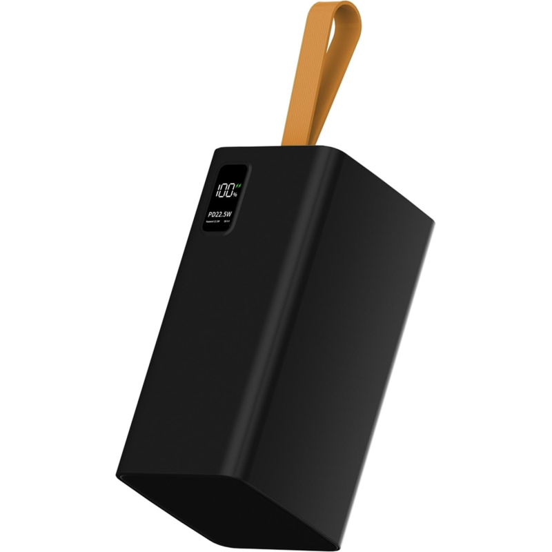 Внешний аккумулятор PERO PB10 60000 mAh, Li-Pol, output USB-C + 4USB-A, черный