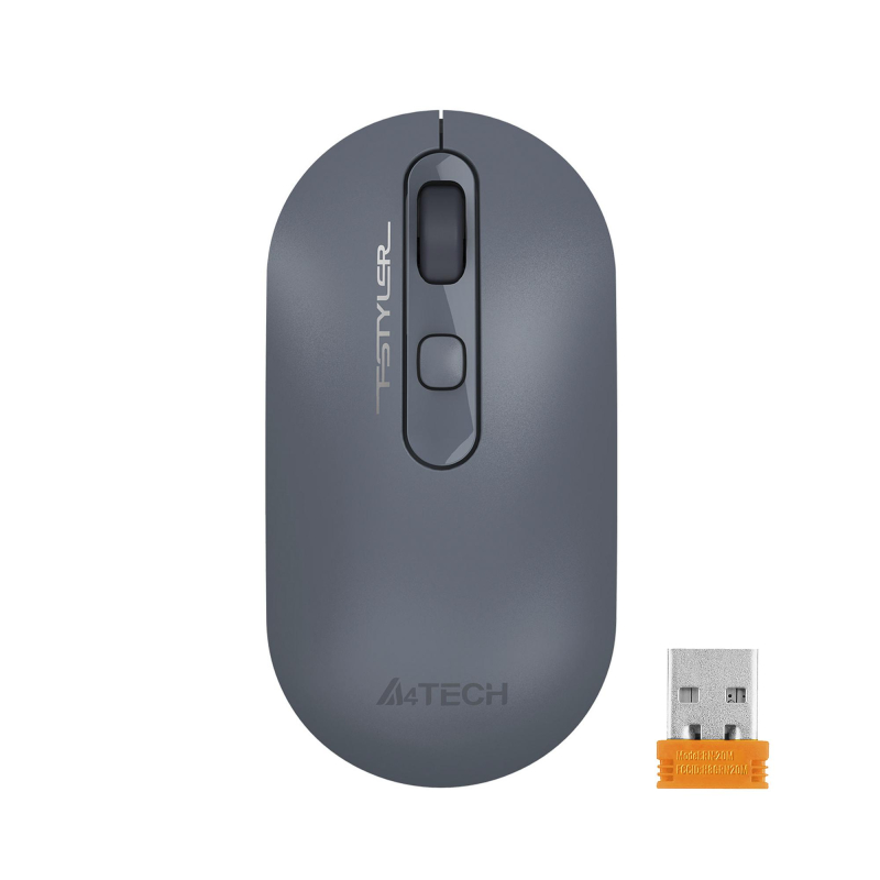 Мышь компьютерная A4Tech Fstyler (FG20 ASH BLUE)пепел. син/2000dpi/беспр/4кн