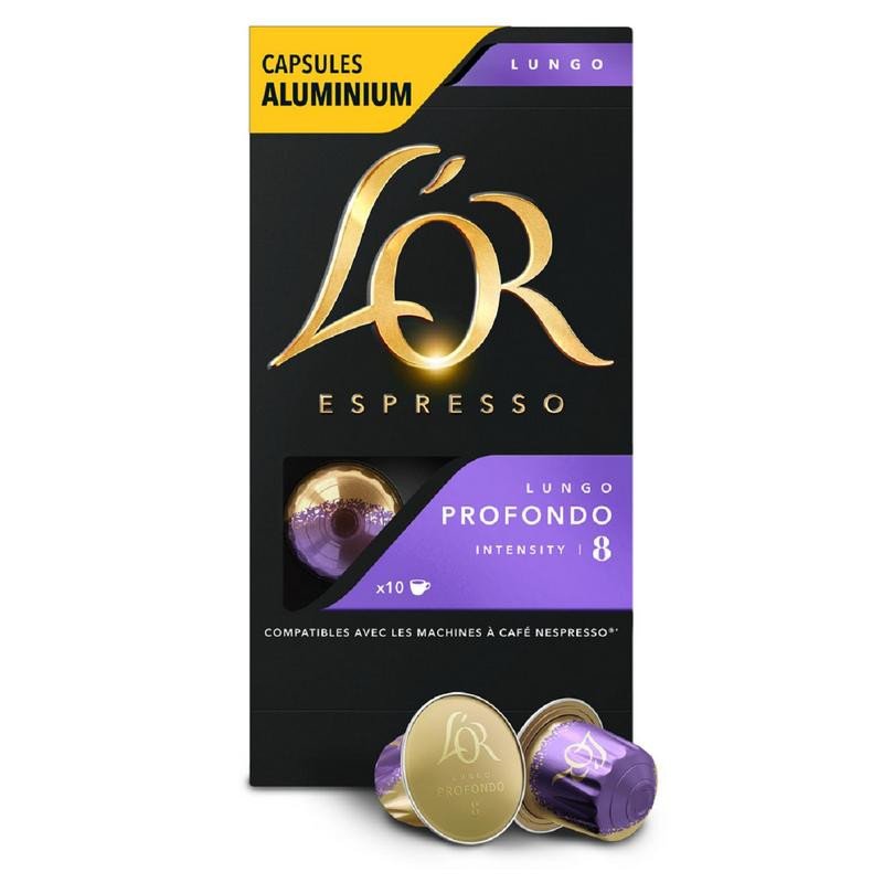 Капсулы для кофемашин L'or Espresso Lungo Profondo (10 штук в упаковке)