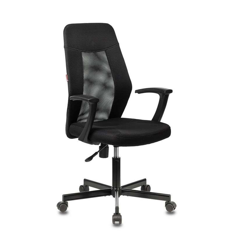  офисное Easy Chair 225 PTW черное (ткань TW/сетка/металл) арт .