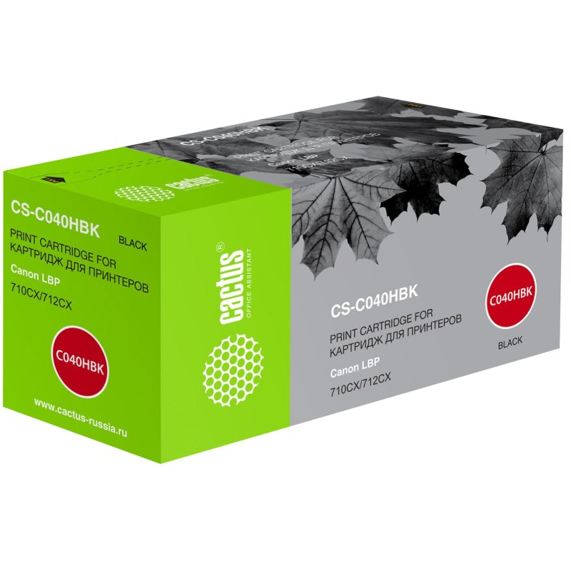 превью Картридж лазерный Cactus CS-C040HBK 040 H BK черн для Canon LBP 710CX/712CX