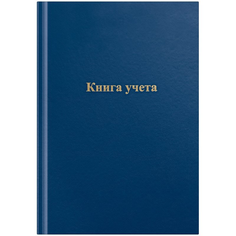 превью Книга учета OfficeSpace, А4, 96л., клетка, 200×290мм, бумвинил, цвет синий, блок офсетный