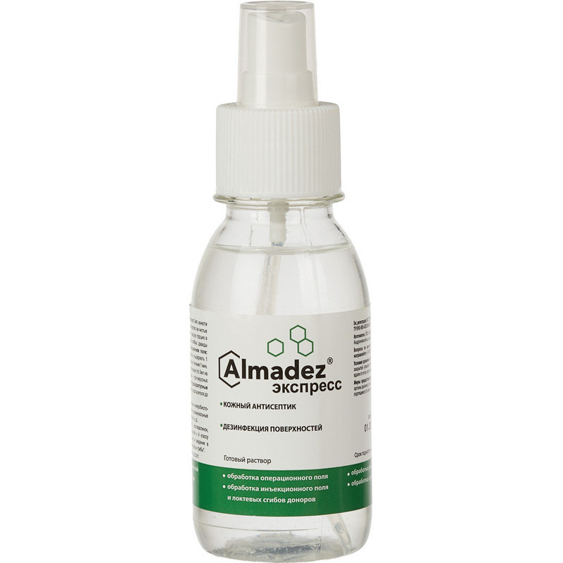превью Антисептик кожный спрей Алмадез Экспресс спиртовой 100 мл