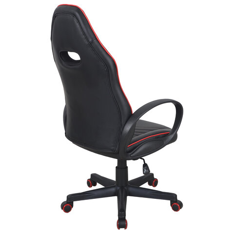 Кресло компьютерное BRABIX «Flame GM-004»экокожачерное/красное532499