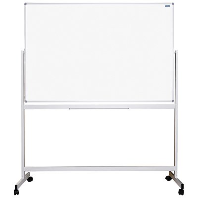 Доска магнитно-маркерная OfficeSpace, 100×150см, двусторонняя, поворотная, мобильная, алюминиевый пр