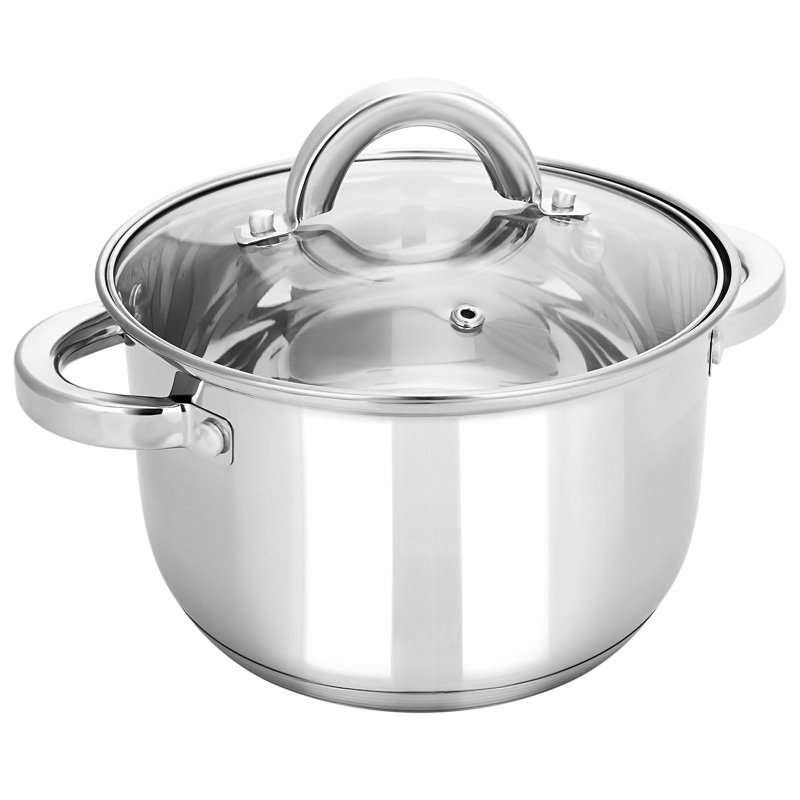 Кастрюля нерж Rondy 3.9л, D=21.5cм, SH07393