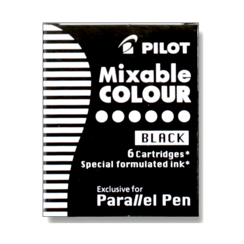 превью Чернильный картридж Pilot Parallel Pen черный (6 штук в упаковке)