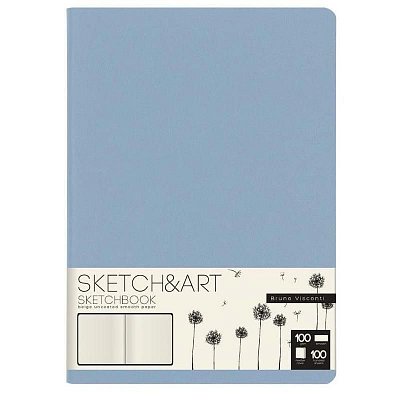 Скетчбук Bruno Visconti Sketch&Art Zefir 179×250 80 листов (голубой)