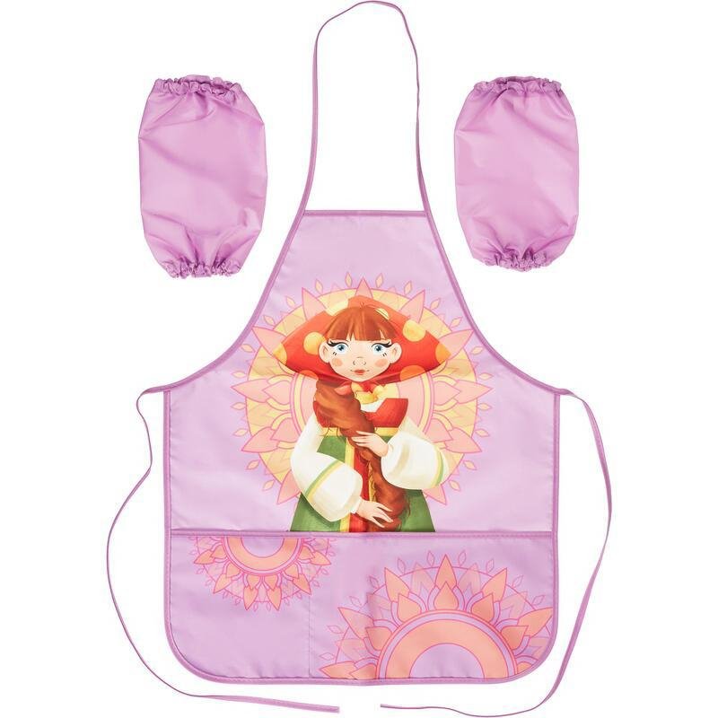 Фартук для труда КОМУС Три богатыря Любава, карман, нарукав,535×445мм, ФН 41-1