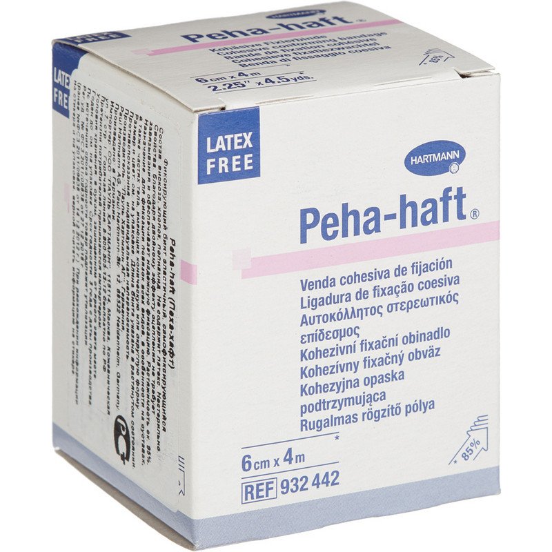 Бинт Peha-haft самофиксирующийся эластичный 4 м x 6 см