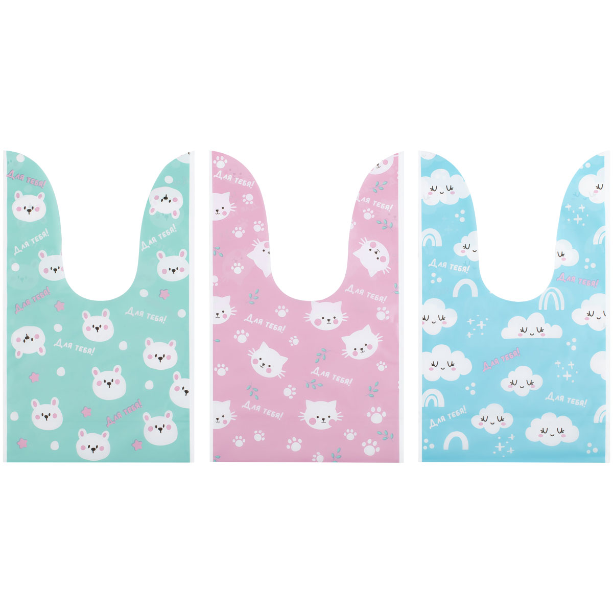 Набор подарочных пакетов 13.5×22 см, MESU «Funny pattern», 30 шт