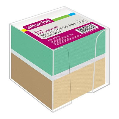 Блок-кубик Attache (90×90×90мм, 2 цвета, бокс)