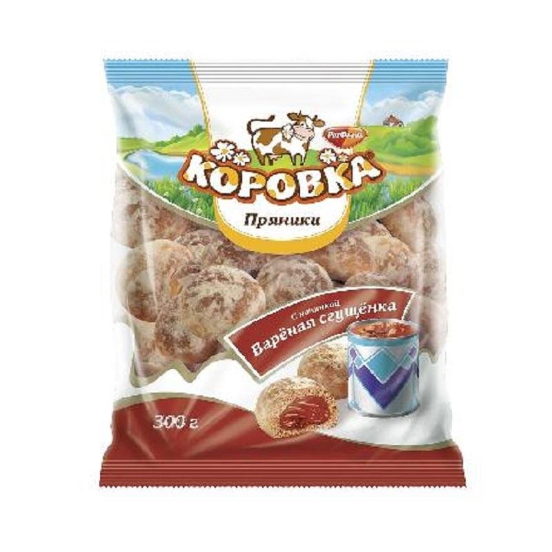 превью Пряники Рот Фронт Коровка со вкусом вареной сгущенки 300 г