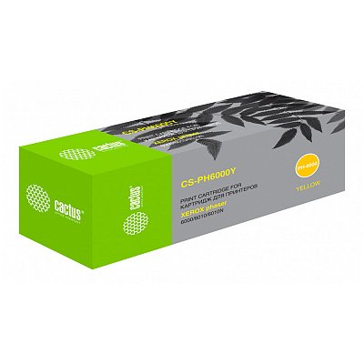Картридж совм. Cactus PH6000Y 106R01633 желтый для Xerox Phaser 6000/6010 (1000стр. )