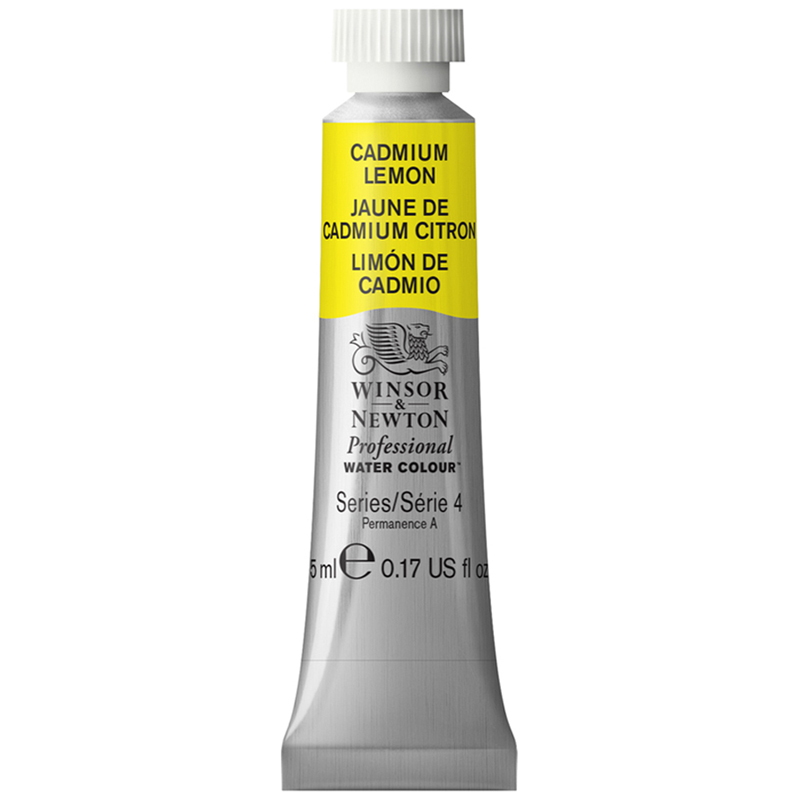 превью Акварель художественная Winsor&Newton «Professional», 5мл, туба, №086 кадмий лимонный