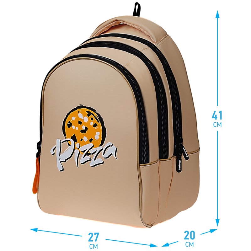 Рюкзак Berlingo inStyle «Pizza» 41×27×20см, 3 отделения, 1 карман, эргономичная спинка