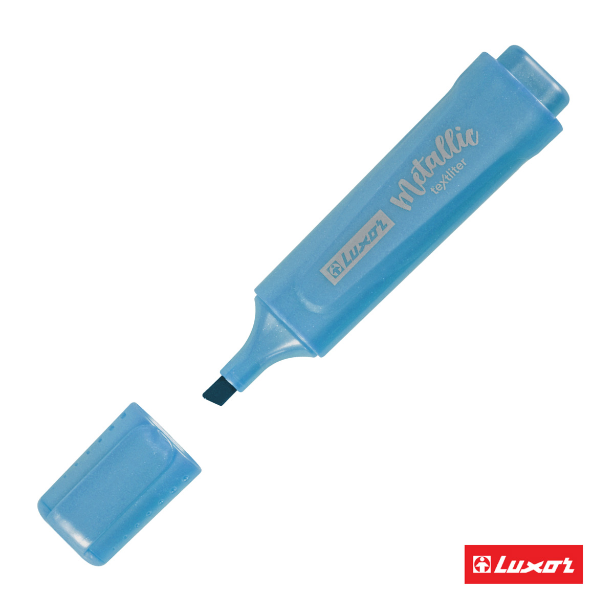 Текстовыделитель Luxor «Textliter Metallic» голубой, 1-5мм. 