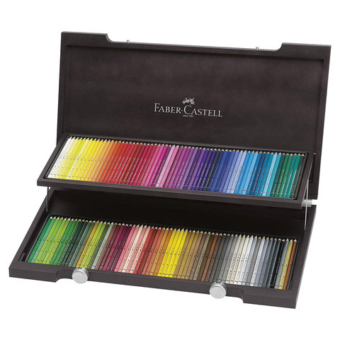 превью Карандаши цветные акварельные художественные FABER-CASTELL «Albrecht Durer», 120 цветов, деревянный ящик