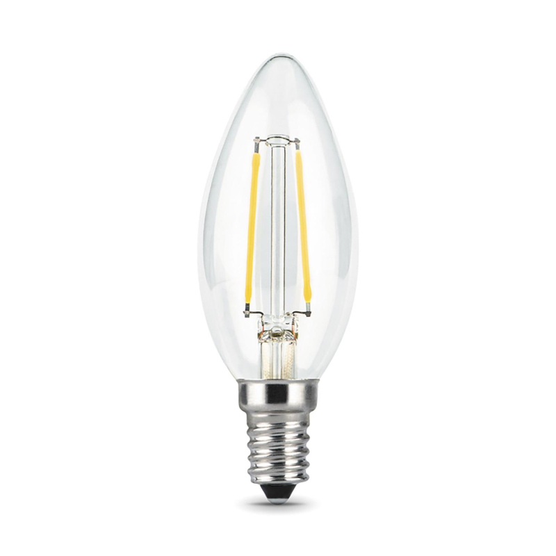Лампа светодиодная Gauss LED Filament 9 Вт E14 свеча 2700 К теплый белый свет