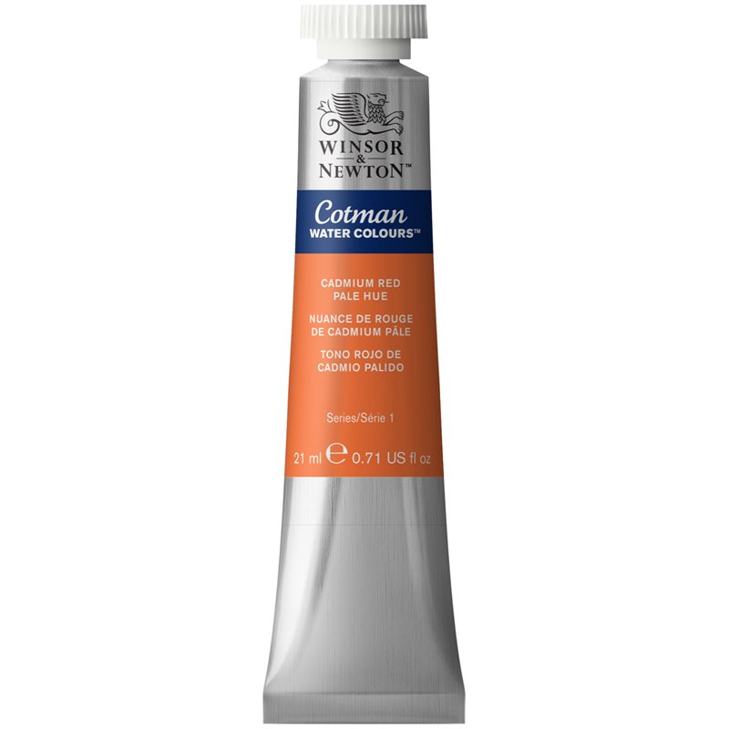 превью Акварель художественная Winsor&Newton «Cotman», 21мл, туба, бледно-красный кадмий