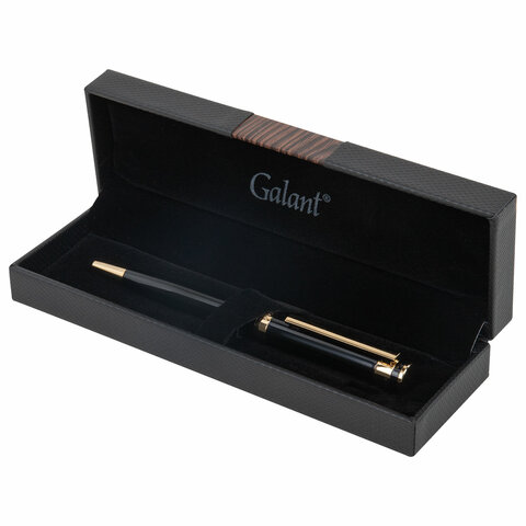 Ручка подарочная шариковая GALANT «Bernini», корпус черный, детали золото, узел 0.7 мм, линия письма 0.5 мм, синяя
