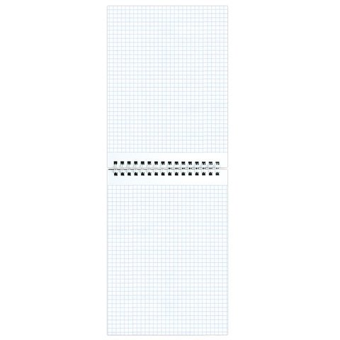 Блокнот А5 (146×205 мм), 80 л., гребень, картон, подложка, клетка, ОФИСМАГ, красный