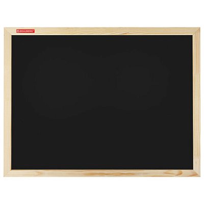 Доска для мела магнитная 45×60 смчернаядеревянная рамкаBRAUBERG «Wood»238802