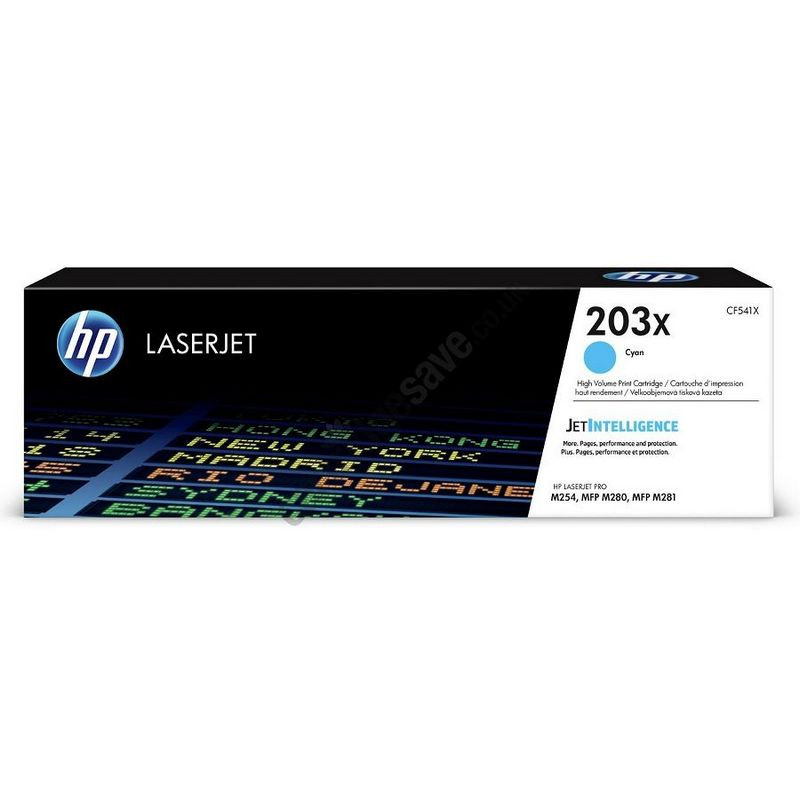 превью Картридж лазерный HP 203X CF541X оригинальный голубой повышенной емкости