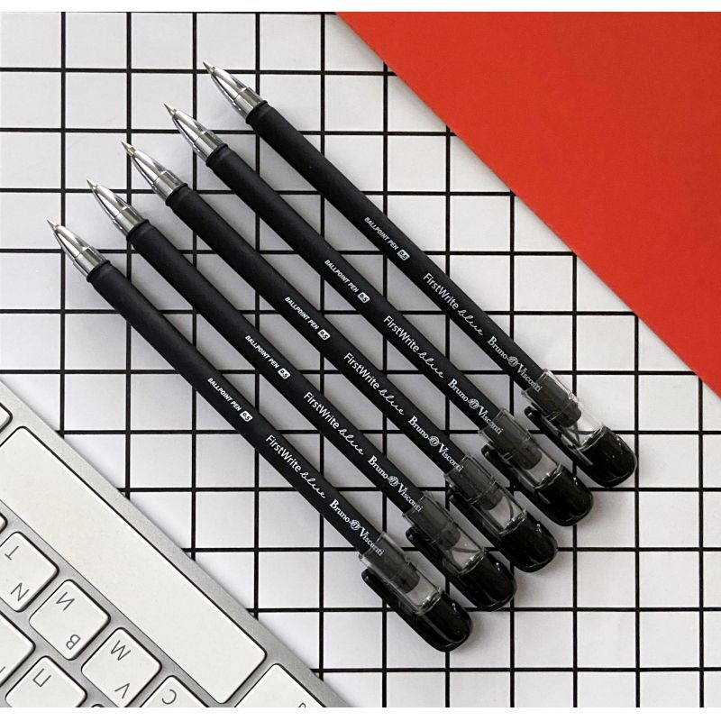 Ручка шариковая неавтоматическая BV FirstWrite. Black 0.5мм синяя 20-0235