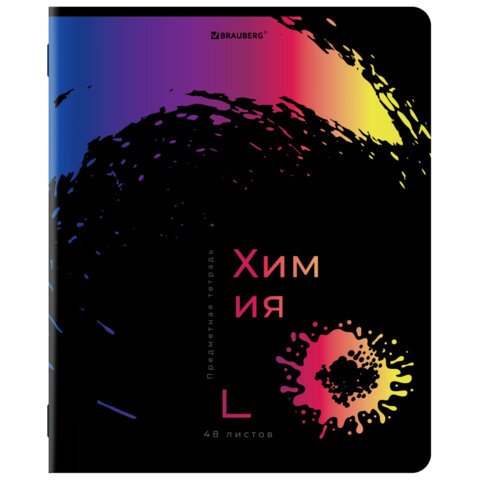 Тетради предметные, КОМПЛЕКТ 12 ПРЕДМЕТОВ, 48 л., матовая ламинация, лак, BRAUBERG, «BRIGHT COLOURS»