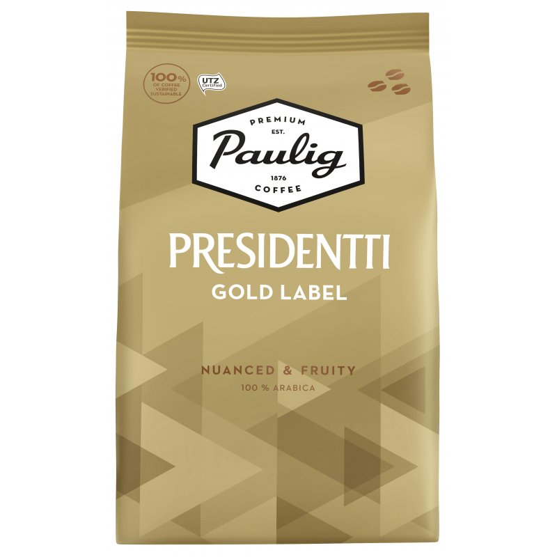 Кофе в зернах Paulig Presidentti Gold Label 100% арабика 1 кг