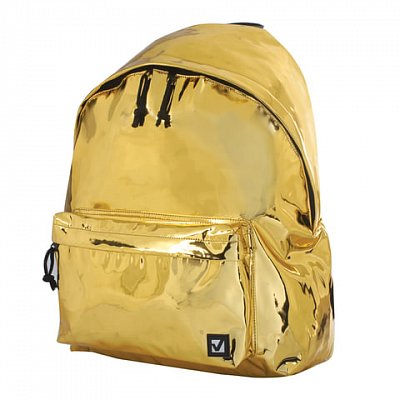 Рюкзак BRAUBERG молодежный, сити-формат, «Винтаж», светло-золотой, 41×32×14 см