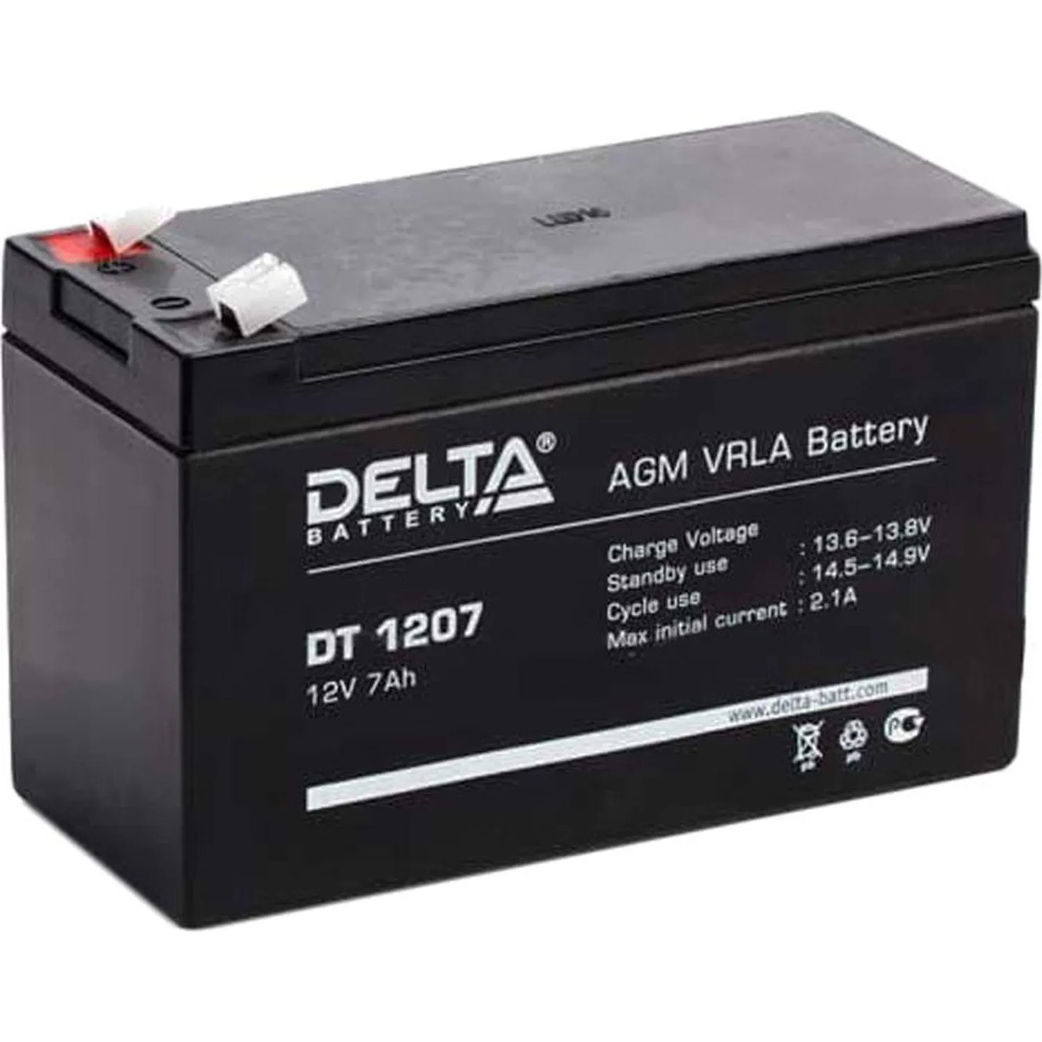 превью Батарея для ИБП Delta DT 1207 12 В 7 Ач