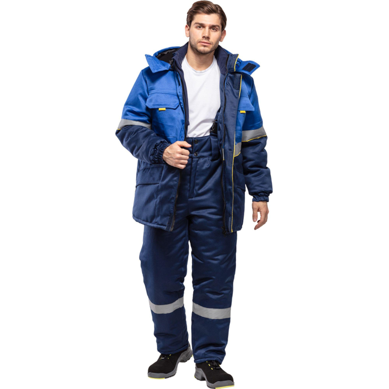 Куртка рабочая зимняя муж з43-КУ вас/син (р.56-58) 158-164(серия З)