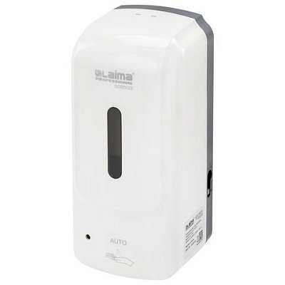 Дозатор для жидкого антисептика LAIMA PROFESSIONAL SUPER, СЕНСОРНЫЙ, 1 л, белый, ABS-пластик