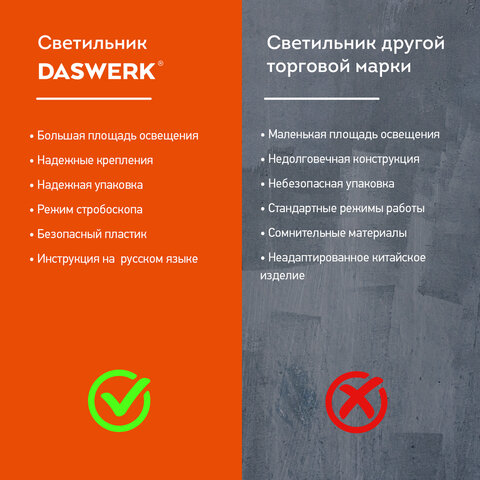 Подвесная лампа светильник портативная, с магнитным креплением, LED, 3 Вт, белый, DASWERK