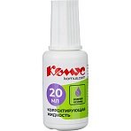 Корректирующая жидкость Комус 20мл на водной основе, кисточка