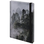 Ежедневник недатированный с резинкой А5 145×203 мм, BRAUBERG, твердый, 128 л., «Forest»