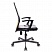 превью Кресло офисное Easy Chair 225 черное/оранжевое (искусственная кожа/сетка/металл)