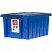 превью Ящик п/п 500×390х250 мм Rox Box 36 с крышкой и клипсами синий