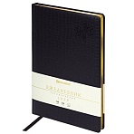 Ежедневник датированный 2026 БОЛЬШОЙ ФОРМАТ 210×297мм А4, BRAUBERG Comodo, под кожу, черный