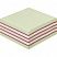 превью Стикеры Attache Selection Радуга 76х76 мм пастельные 3 цвета (1 блок, 400 листов)