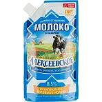 Молоко сгущенное Алексеевское цельное с сахаром 8.5% дой-пак 270 г